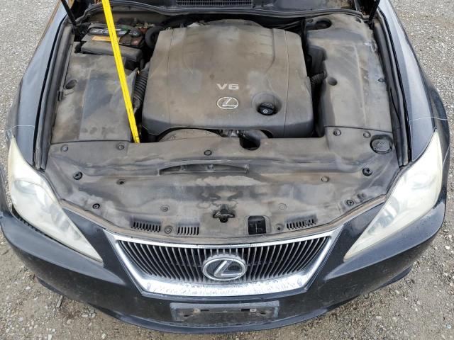 JTHCK262972018943 - 2007 LEXUS IS 250 BLACK photo 11