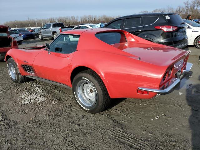 1Z37K2S524463 - 1972 CHEVROLET CORVETTE RED photo 2