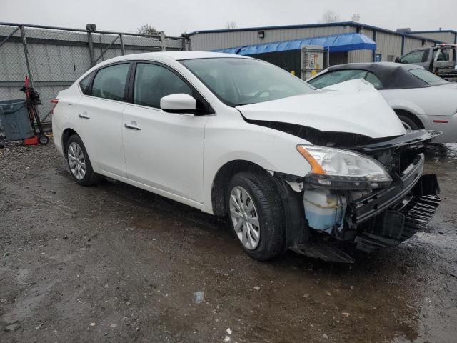 3N1AB7AP6FY257913 - 2015 NISSAN SENTRA S WHITE photo 4