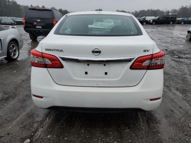 3N1AB7AP6FY257913 - 2015 NISSAN SENTRA S WHITE photo 6