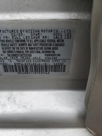 3N1AB8CV7NY232468 - 2022 NISSAN SENTRA SV SILVER photo 12