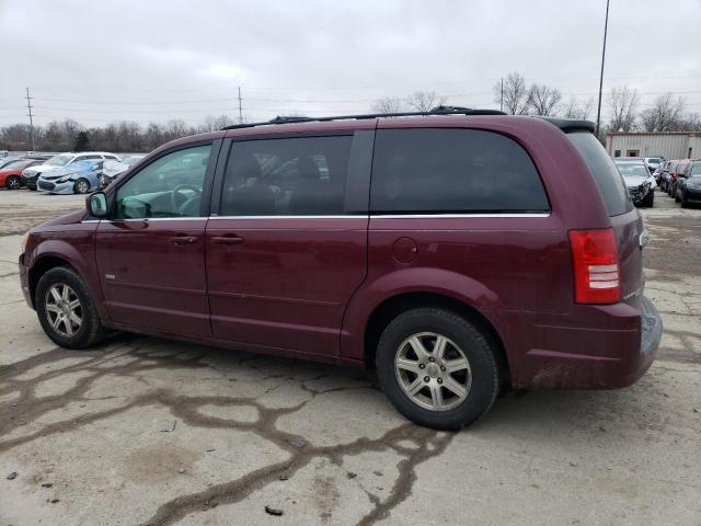2A8HR54P28R710833 - 2008 CHRYSLER TOWN & COU TOURING BURGUNDY photo 2