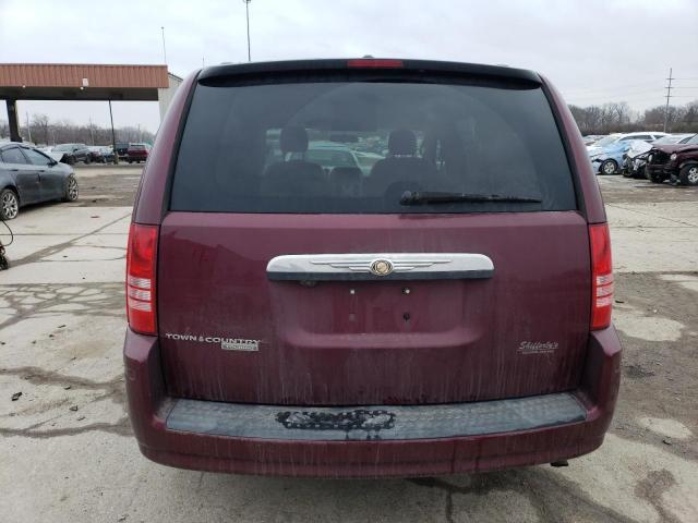 2A8HR54P28R710833 - 2008 CHRYSLER TOWN & COU TOURING BURGUNDY photo 6