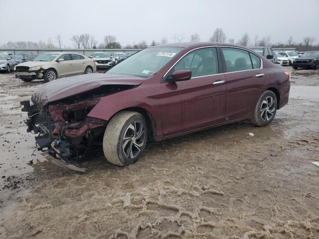 1HGCR2F35GA205495 - 2016 HONDA ACCORD LX MAROON photo 1