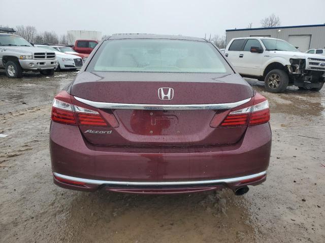 1HGCR2F35GA205495 - 2016 HONDA ACCORD LX MAROON photo 6