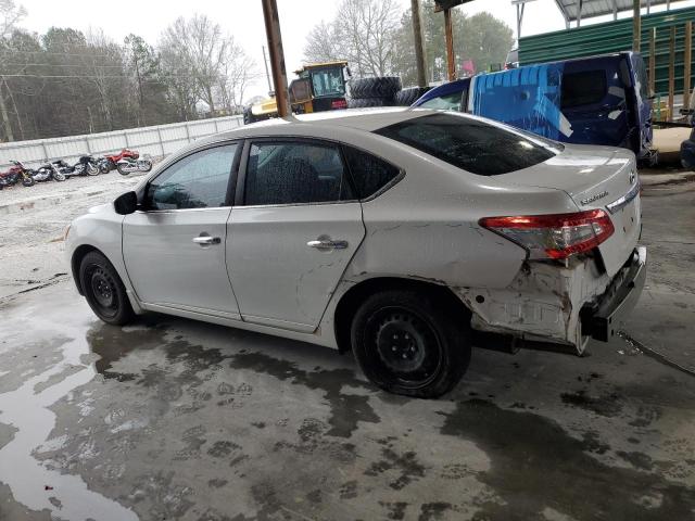 3N1AB7AP5EL682938 - 2014 NISSAN SENTRA S WHITE photo 2