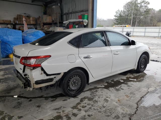 3N1AB7AP5EL682938 - 2014 NISSAN SENTRA S WHITE photo 3