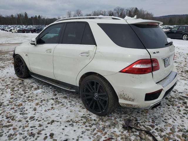 4JGDA7EB6EA347251 - 2014 MERCEDES-BENZ ML 63 AMG WHITE photo 2