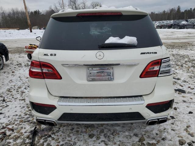 4JGDA7EB6EA347251 - 2014 MERCEDES-BENZ ML 63 AMG WHITE photo 6