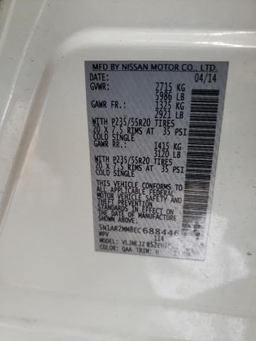 5N1AR2MM8EC688446 - 2014 NISSAN PATHFINDER S WHITE photo 14