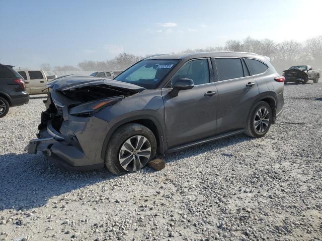 5TDGZRAH5MS523899 - 2021 TOYOTA HIGHLANDER XLE GRAY photo 1