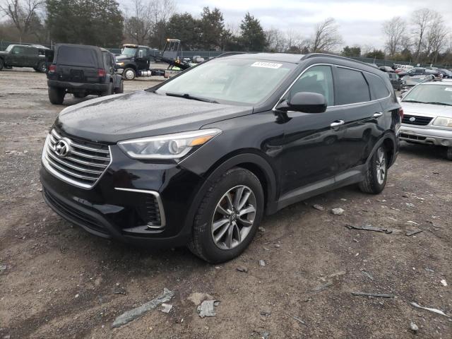 KM8SMDHF9HU223652 - 2017 HYUNDAI SANTA FE SE BLACK photo 1