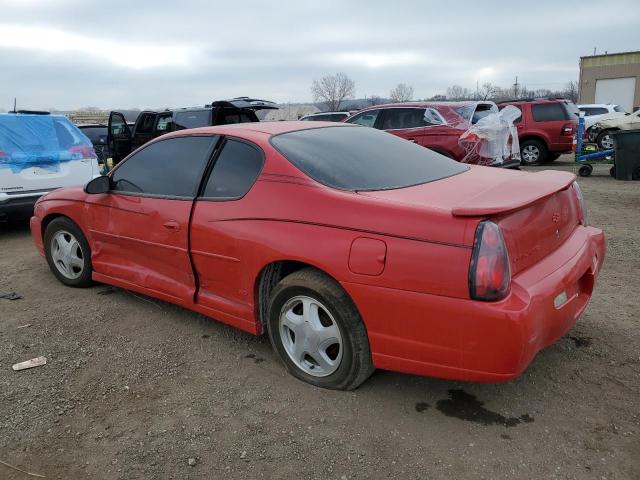 2G1WX12K649243438 - 2004 CHEVROLET MONTE CARL SS RED photo 2