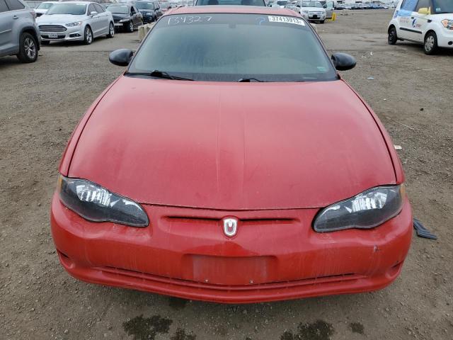 2G1WX12K649243438 - 2004 CHEVROLET MONTE CARL SS RED photo 5