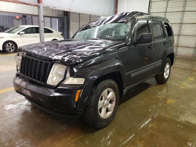 1C4PJLAK9CW126727 - 2012 JEEP LIBERTY SPORT BLACK photo 1