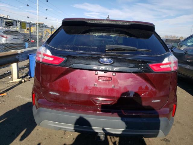 2FMPK4J93MBA13001 - 2021 FORD EDGE SEL BURGUNDY photo 6