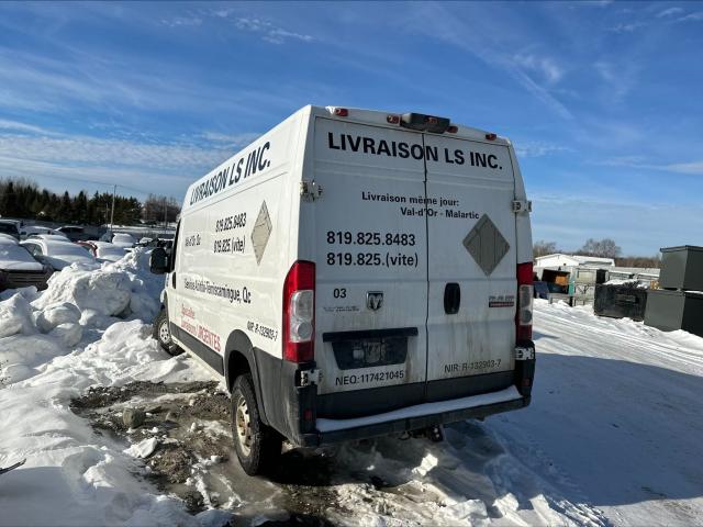 3C6TRVDG4KE529055 - 2019 RAM PROMASTER 2500 HIGH أبيض صورة 3