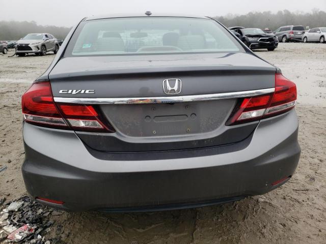 19XFB2F91DE075535 - 2013 HONDA CIVIC EXL GRAY photo 6