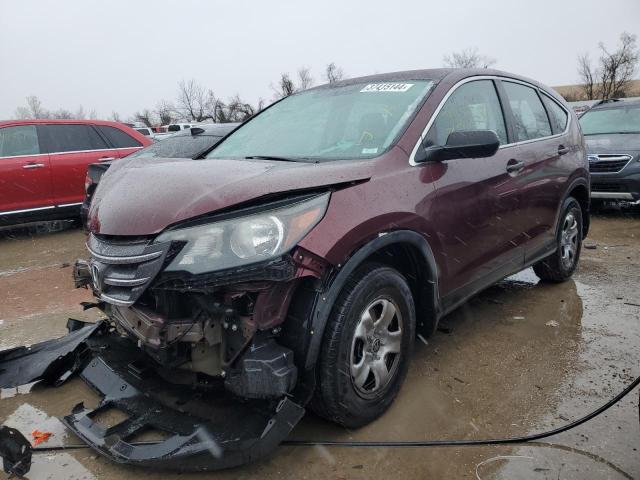 5J6RM3H34EL038343 - 2014 HONDA CR-V LX MAROON photo 1