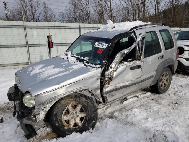 1J4GK48K95W615229 - 2005 JEEP LIBERTY SPORT SILVER photo 1