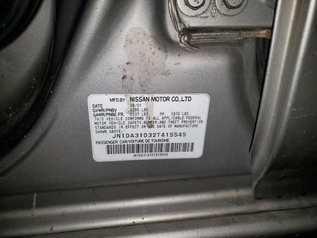 JN1DA31D32T415545 - 2002 NISSAN MAXIMA GLE SILVER photo 13