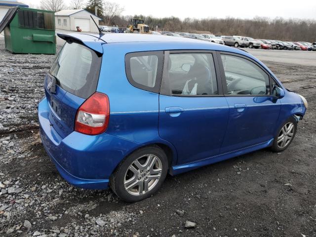 JHMGD38687S028932 - 2007 HONDA FIT S 蓝色 照片 3