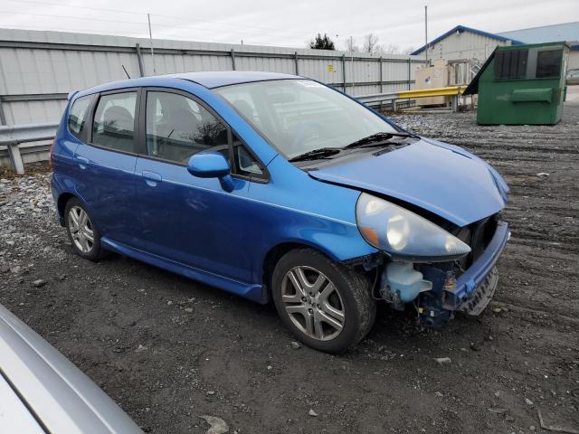 JHMGD38687S028932 - 2007 HONDA FIT S 蓝色 照片 4