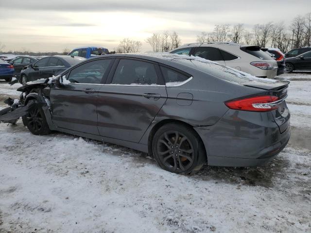 3FA6P0HD1JR165804 - 2018 FORD FUSION SE GRAY photo 2