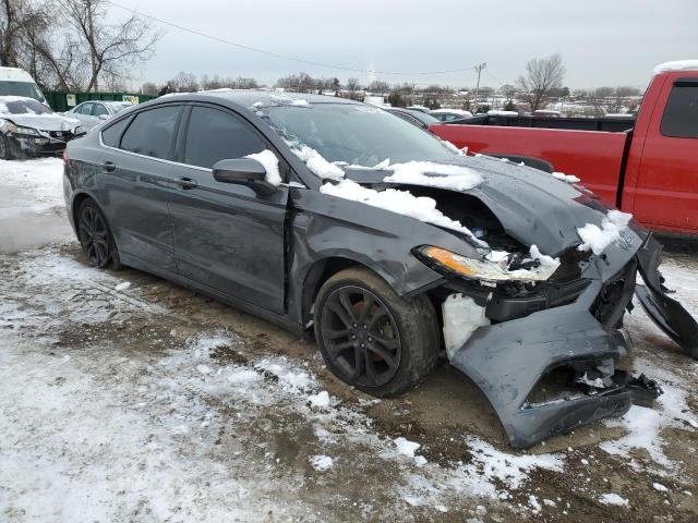 3FA6P0HD1JR165804 - 2018 FORD FUSION SE GRAY photo 4