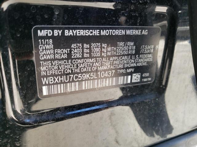 WBXHU7C59K5L10437 - 2019 BMW X1 SDRIVE28I BLACK photo 13