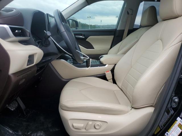 5TDGZRBH1LS522178 - 2020 TOYOTA HIGHLANDER XLE BLACK photo 7