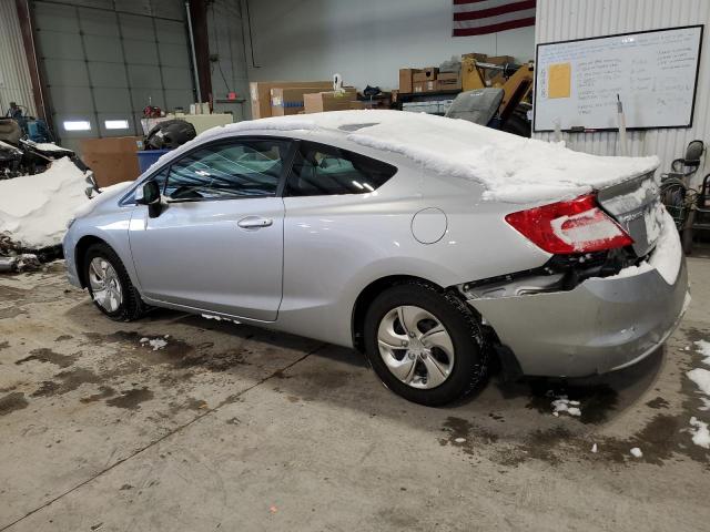 2HGFG3B59DH521902 - 2013 HONDA CIVIC LX SILVER photo 2