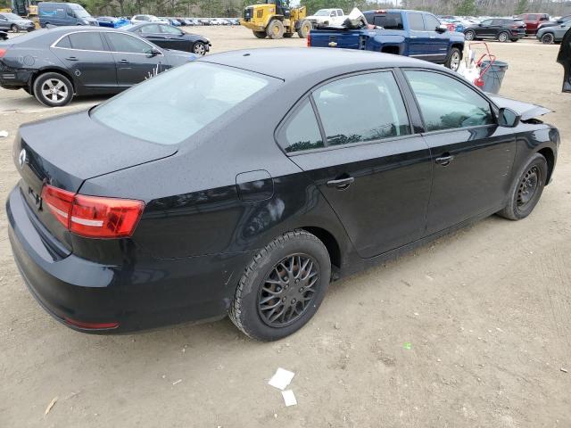 3VW2K7AJ0FM300031 - 2015 VOLKSWAGEN JETTA BASE BLACK photo 3