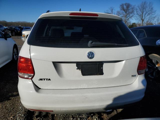 3VWML7AJ3BM637521 - 2011 VOLKSWAGEN JETTA TDI WHITE photo 6