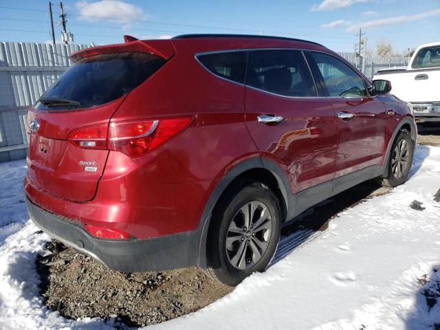 5XYZUDLB8DG122959 - 2013 HYUNDAI SANTA FE S RED photo 3