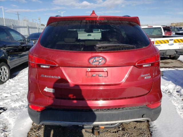 5XYZUDLB8DG122959 - 2013 HYUNDAI SANTA FE S RED photo 6