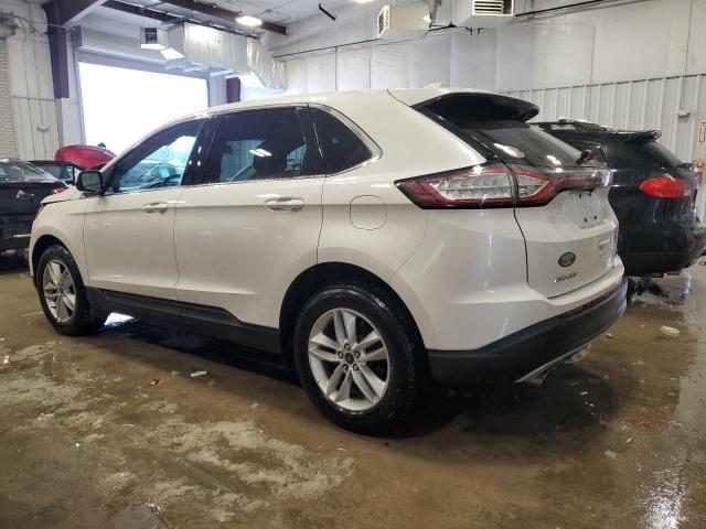 2FMTK3J95FBB15539 - 2015 FORD EDGE SEL WHITE photo 2