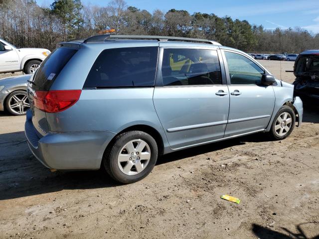 5TDZK23C77S033930 - 2007 TOYOTA SIENNA CE BLUE photo 3