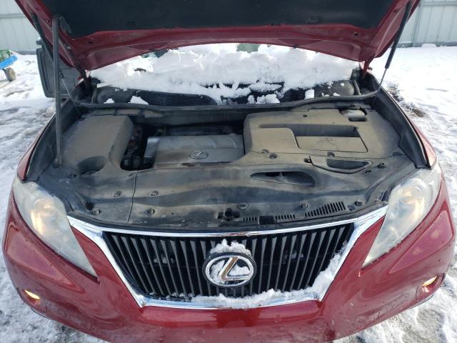 2T2BK1BA2AC079799 - 2010 LEXUS RX 350 RED photo 11