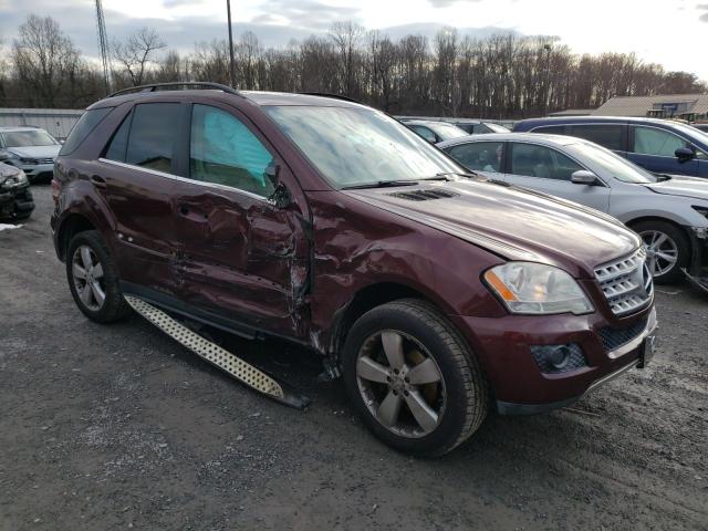 4JGBB8GB6AA614373 - 2010 MERCEDES-BENZ ML 350 4MATIC BURGUNDY photo 4