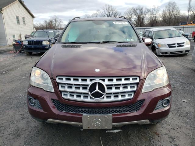 4JGBB8GB6AA614373 - 2010 MERCEDES-BENZ ML 350 4MATIC BURGUNDY photo 5