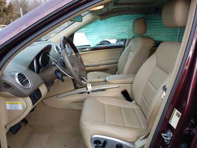 4JGBB8GB6AA614373 - 2010 MERCEDES-BENZ ML 350 4MATIC BURGUNDY photo 7