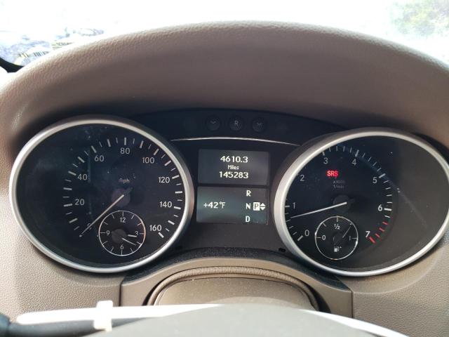 4JGBB8GB6AA614373 - 2010 MERCEDES-BENZ ML 350 4MATIC BURGUNDY photo 9