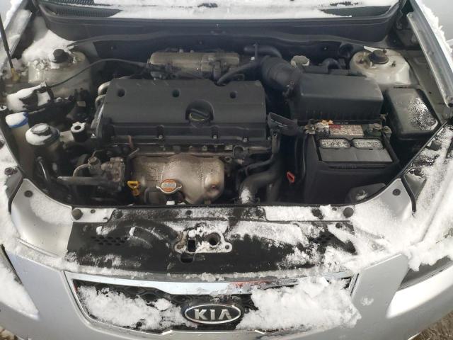 KNADH5A30B6793071 - 2011 KIA RIO BASE SILVER photo 11