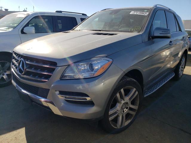 4JGDA5HBXFA532968 - 2015 MERCEDES-BENZ ML 350 4MATIC GRAY photo 1