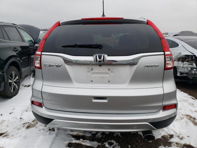 5J6RM4H73FL110207 - 2015 HONDA CR-V EXL SILVER photo 6