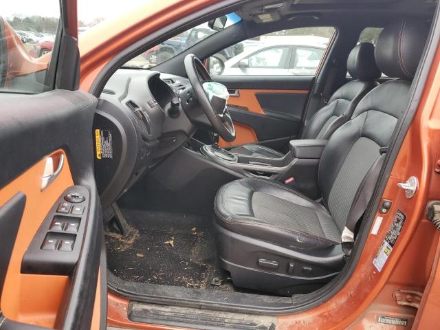 KNDPC3A21B7042050 - 2011 KIA SPORTAGE EX ORANGE photo 7