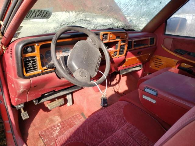 3B7HC16Y8RM560856 - 1994 RAM 1500 RED photo 8