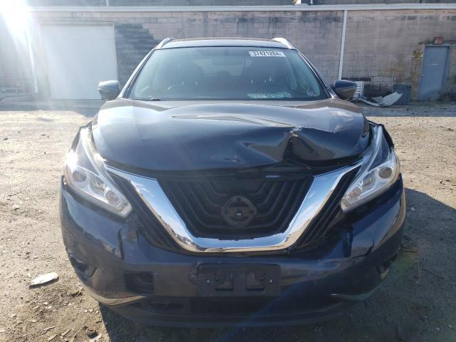 5N1AZ2MH4HN203666 - 2017 NISSAN MURANO S BLUE photo 5