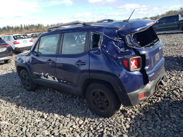 ZACCJBAT3GPC79771 - 2016 JEEP RENEGADE SPORT BLUE photo 2